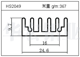 電焊機(jī)鋁型材HS2049