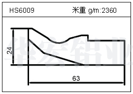 冷凝器鋁型材HS6009