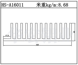 型材散熱器HS-A16011