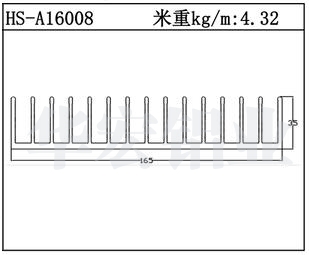 型材散熱器HS-A16008