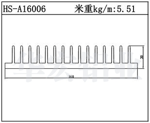 型材散熱器HS-A16006