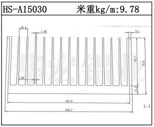 型材散熱器HS-A15030