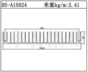 型材散熱器HS-A15024