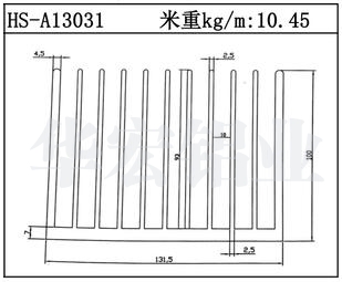 工業(yè)鋁型材HS-A13031