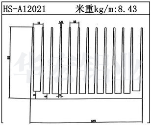 路燈散熱器HS-A12021