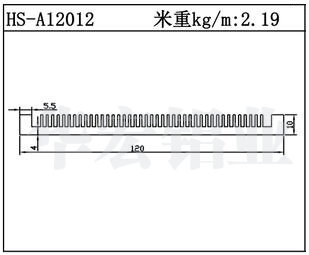 路燈散熱器HS-A12012