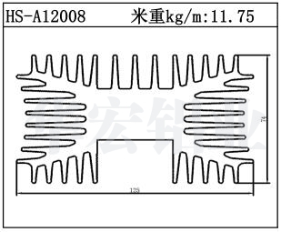 路燈散熱器HS-A12008