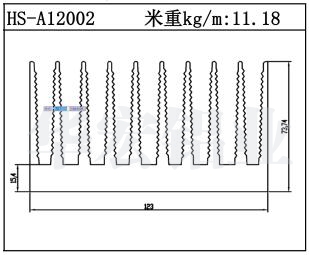 路燈散熱器HS-A12002