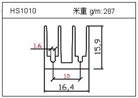 LED鋁型材HS1010