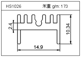 橋架鋁型材HS1026