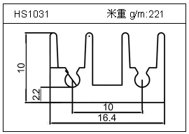 橋架鋁型材HS1031