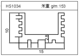 橋架鋁型材HS1034