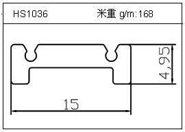 橋架鋁型材HS1036