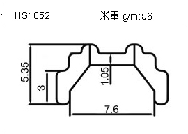 工業(yè)鋁型材HS1052