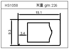 工業(yè)鋁型材HS1058