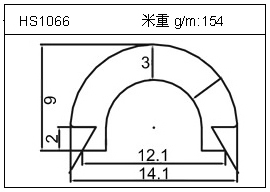 散熱器鋁型材HS1066