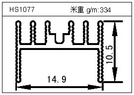 散熱器鋁型材HS1077