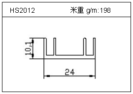 散熱器鋁型材HS2012