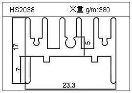 電焊機鋁型材HS2038