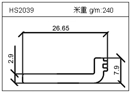 電焊機鋁型材HS2039