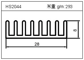 電焊機鋁型材HS2044