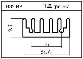 電焊機鋁型材HS2049