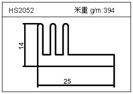 電焊機鋁型材HS2052