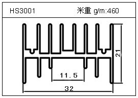 電焊機鋁型材HS3001