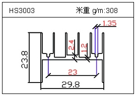 電焊機鋁型材HS3003