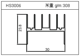 門窗鋁型材HS3006