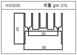 門窗鋁型材HS3030