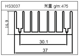 門窗鋁型材HS3037