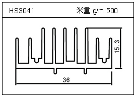 門窗鋁型材HS3041