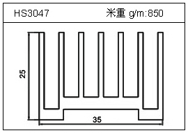 門窗鋁型材HS3047