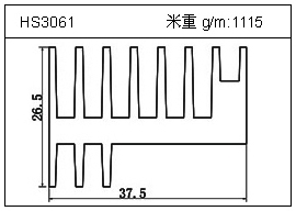 日光燈鋁型材HS3061