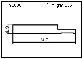 日光燈鋁型材HS3088