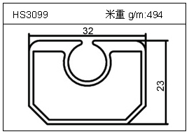 高密齒鋁型材HS3099