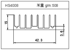 高密齒鋁型材HS4008