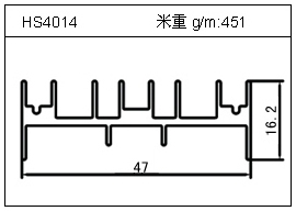 高密齒鋁型材HS4014