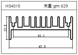 高密齒鋁型材HS4015