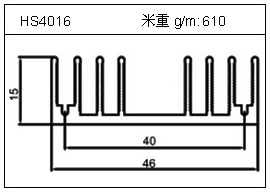 高密齒鋁型材HS4016