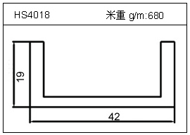 高密齒鋁型材HS4018