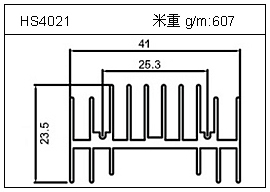 高密齒鋁型材HS4021