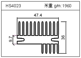 高密齒鋁型材HS4023