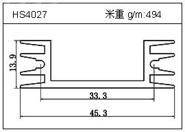 高密齒鋁型材HS4027