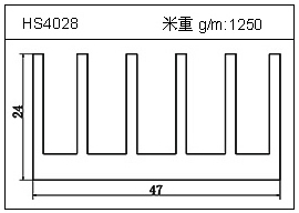 高密齒鋁型材HS4028