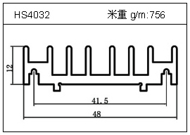 高密齒鋁型材HS4032