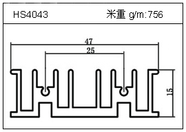 鏟片鋁型材HS4043