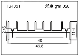 鏟片鋁型材HS4051