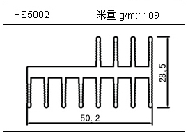 鏟片鋁型材HS5002